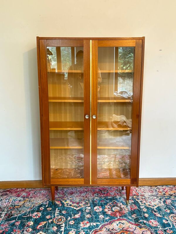 Bibliothèque vitrée, années 70