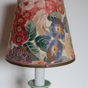Vintage Kotska foot lamp and English floral fabric lampshade