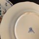 11 flat plates Rooster with Peonies, Gien earthenware