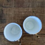 Two Luneville coffee cups