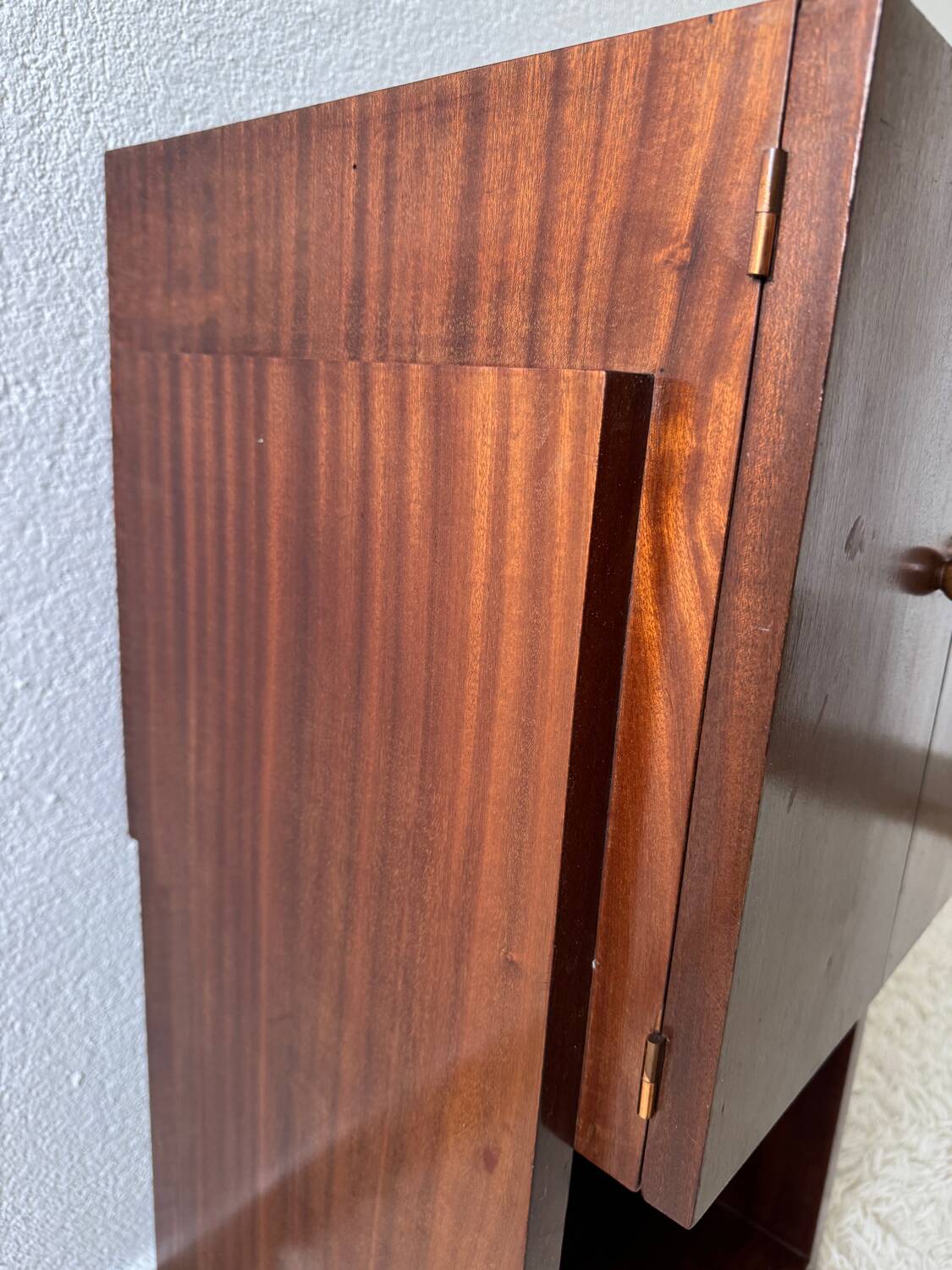 Art Deco vinyl record holder cabinet