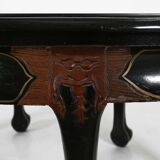 Chinese black lacquered wood coffee table