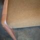 Lot de 2 chaises scandinaves teck velours 1960