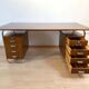 Vintage Bauhaus Oak Veneer Desk from Mücke & Melder, 1940s