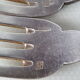 6 silver metal table forks by Boulenger, early 20th century