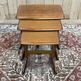 Suite of teak nesting tables from the 70s