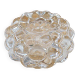 "Raspberry" Crystal Candle Holder by Orrefors
