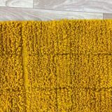 Traditional yellow Moroccan wool rug size 150 x 250 cm