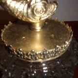 Wall lamp ingsened brass glass fish 1950/1960