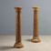 Pair of columns in breccia marble and granite - Italy 19th century