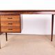 Danish extendable desk, Rosewood and Brass, model OS 51, Arne Vodder.
