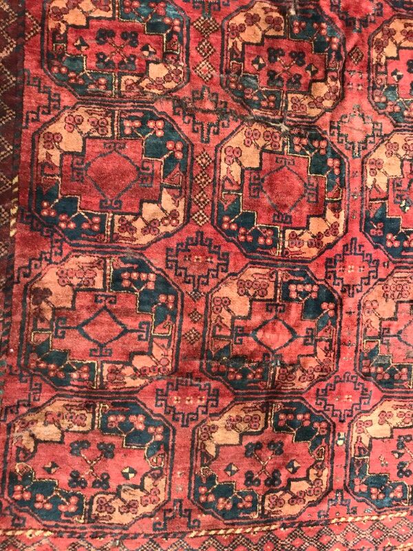 Carpet 19th century former Turkmen Ersari handmade 205 X 288 CM