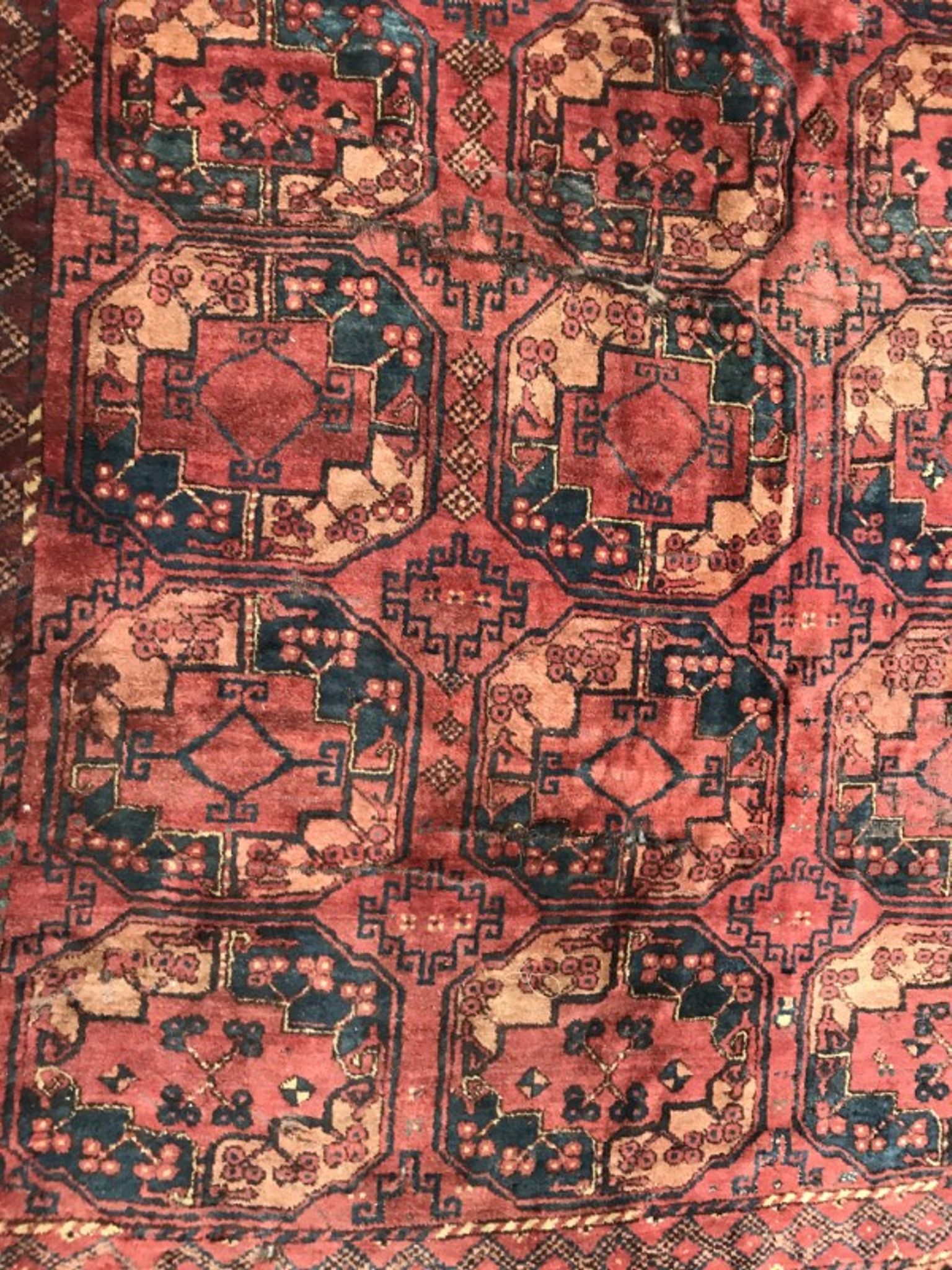 Carpet 19th century former Turkmen Ersari handmade 205 X 288 CM