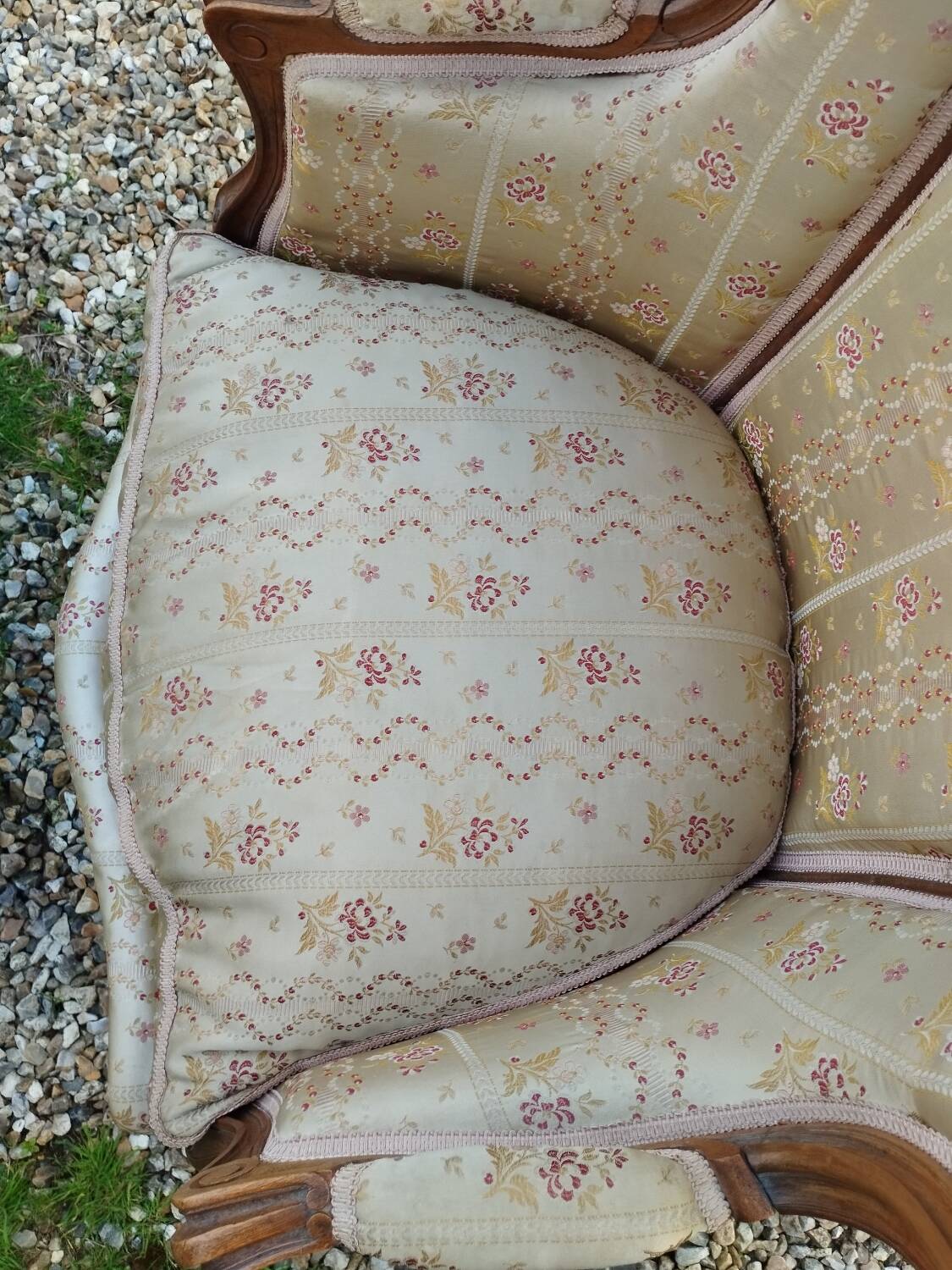Paire de fauteuils anciens style louis xv