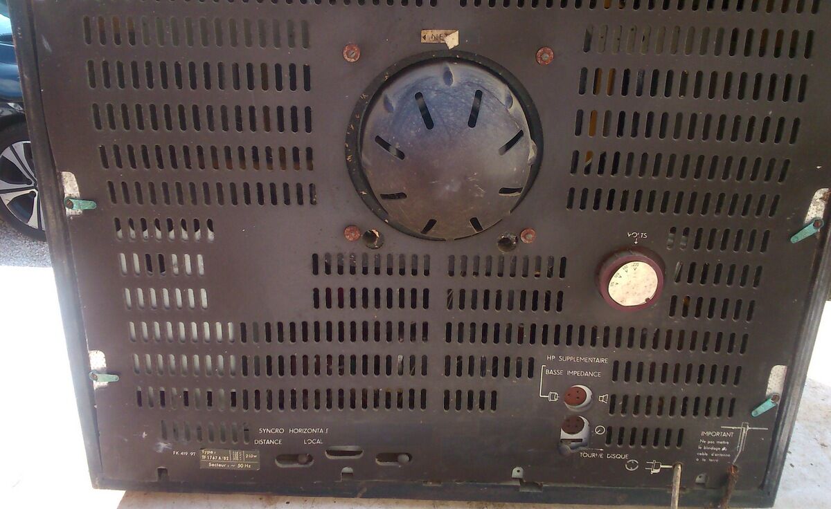 Old vintage philips tv 1956