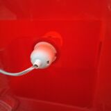 Plexiglas illuminated side or bedside table