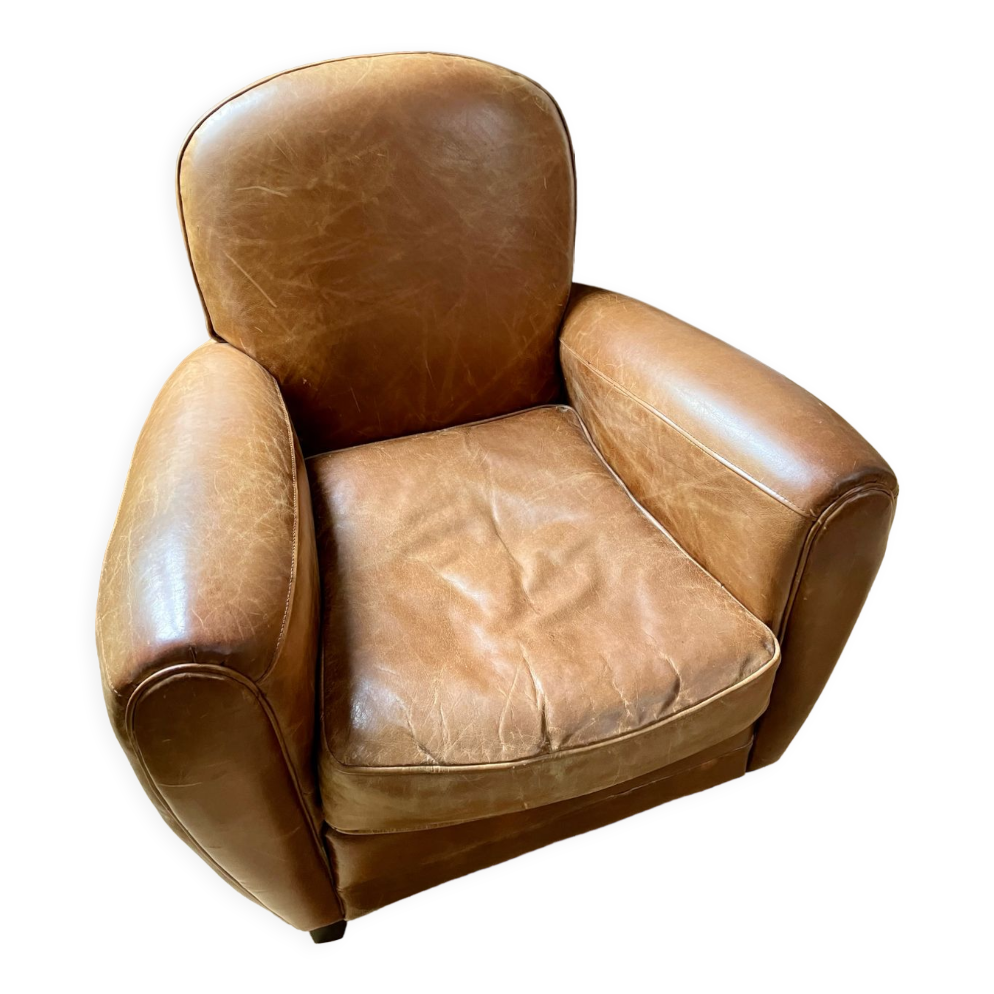 Club leather armchair