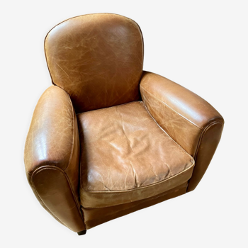 Club leather armchair