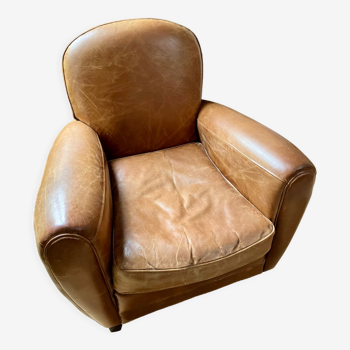 Fauteuil club en cuir