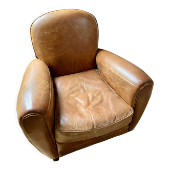 Club leather armchair