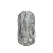 Saint Louis, vase en cristal tronconique signé vers 1950