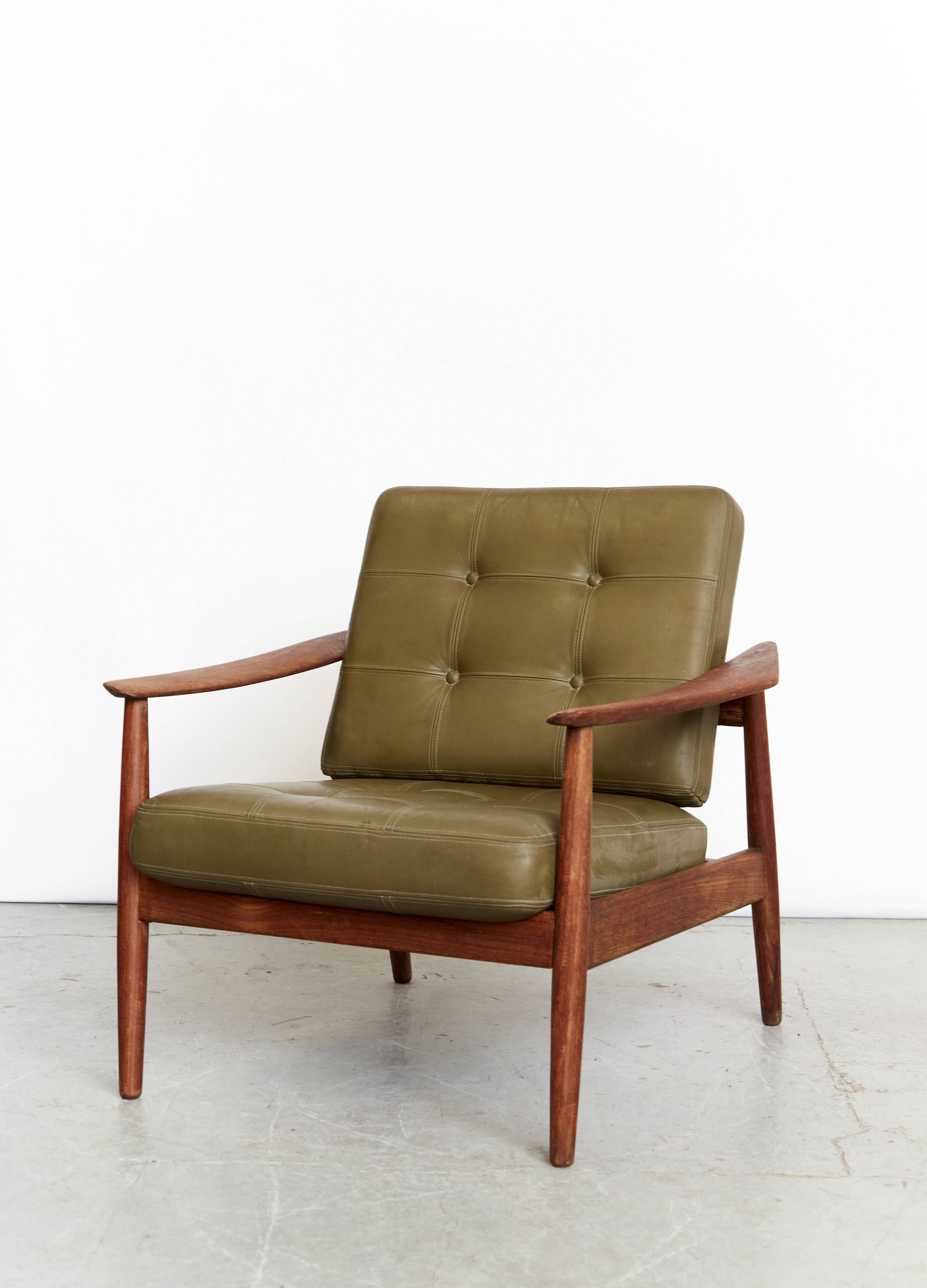 Arne Vodder Lounge Easy Chair FD 164 pour France & Søn