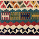 Handwoven persian rug, handwoven wool kilim area rug 123x206cm