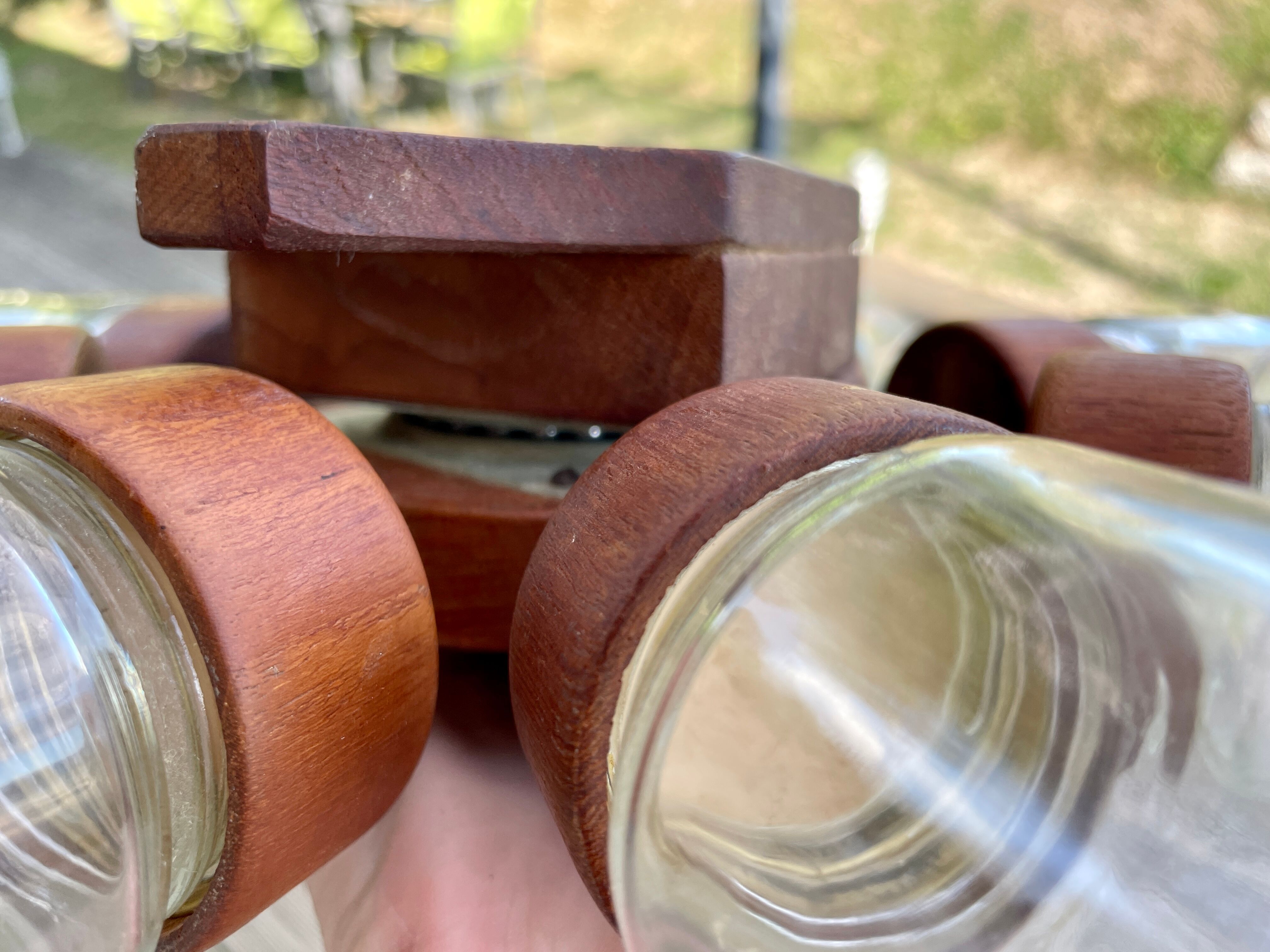 Vintage wall spice wheel digsmed teak 1964