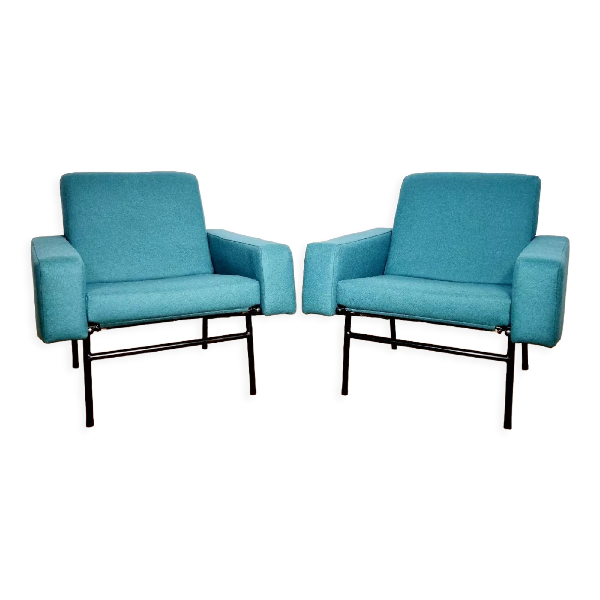 Pair of G10 armchairs by Pierre Guariche for Airborne, circa 1955