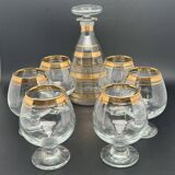 Strong alcohol service bottle and 6 glasses – 1224b2