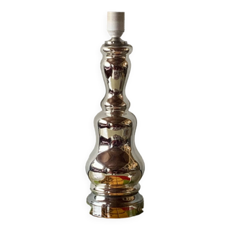 Large vintage mercury glass lamp base - 1960.