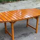 Clairitex 1970 folding garden table in solid wood 160x80cm