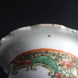 Vase porcelaine Chinois chien de fo 26cm Chine famille rose Canton XIX