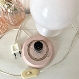 Vintage pink mushroom lamp