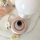 Lampe champignon rose vintage