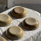 Set of 8 brown-rimmed stoneware deep plates Atelier Saint Simon D19.5