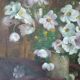Peinture bouquet de fleurs sur toile 1944