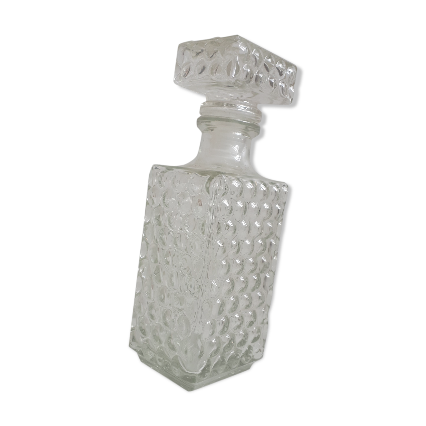 Authentic carafe whisky bubbles