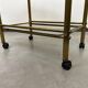 Vintage brass serving trolley