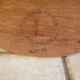 Oval vintage wooden mirror