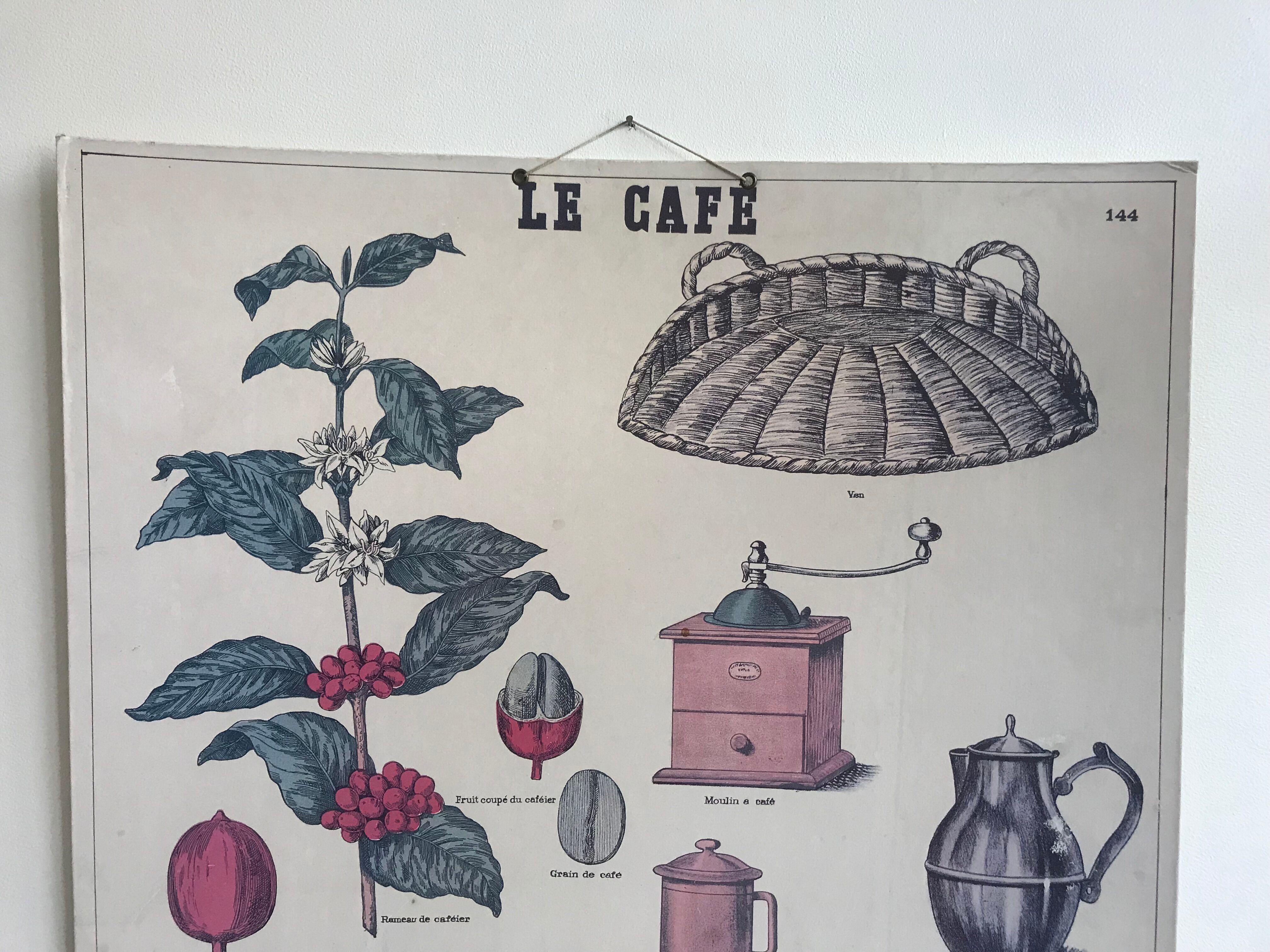 Cardboard poster "coffee"