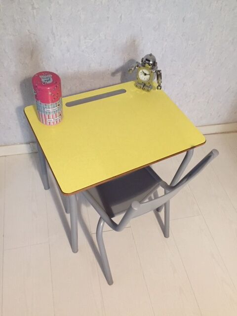 Vintage school desk and chair