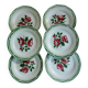 6 antique dessert plates from Digoin and Sarreguemines