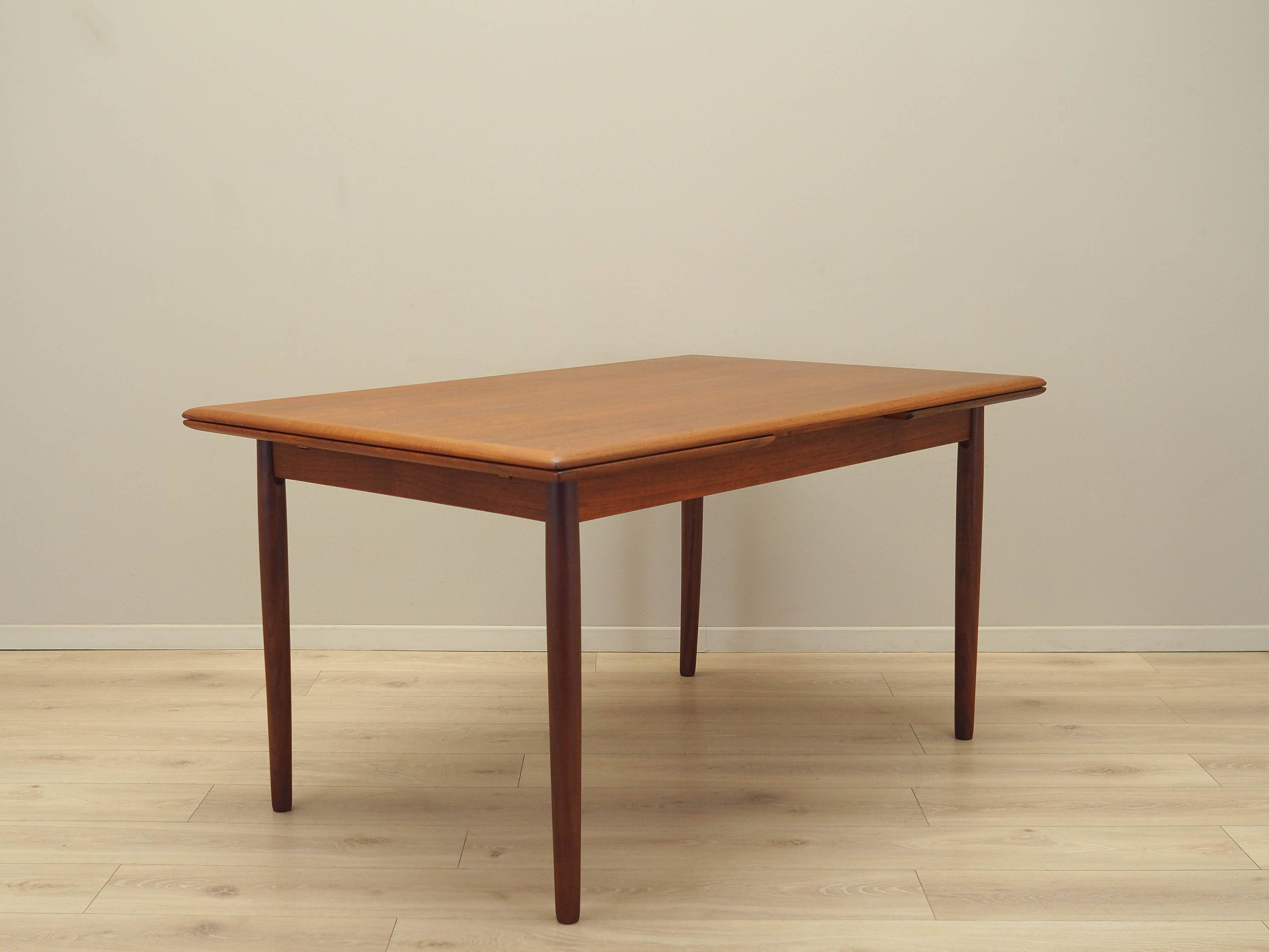 Teak table, Danish design, 1970s, production: Denmark