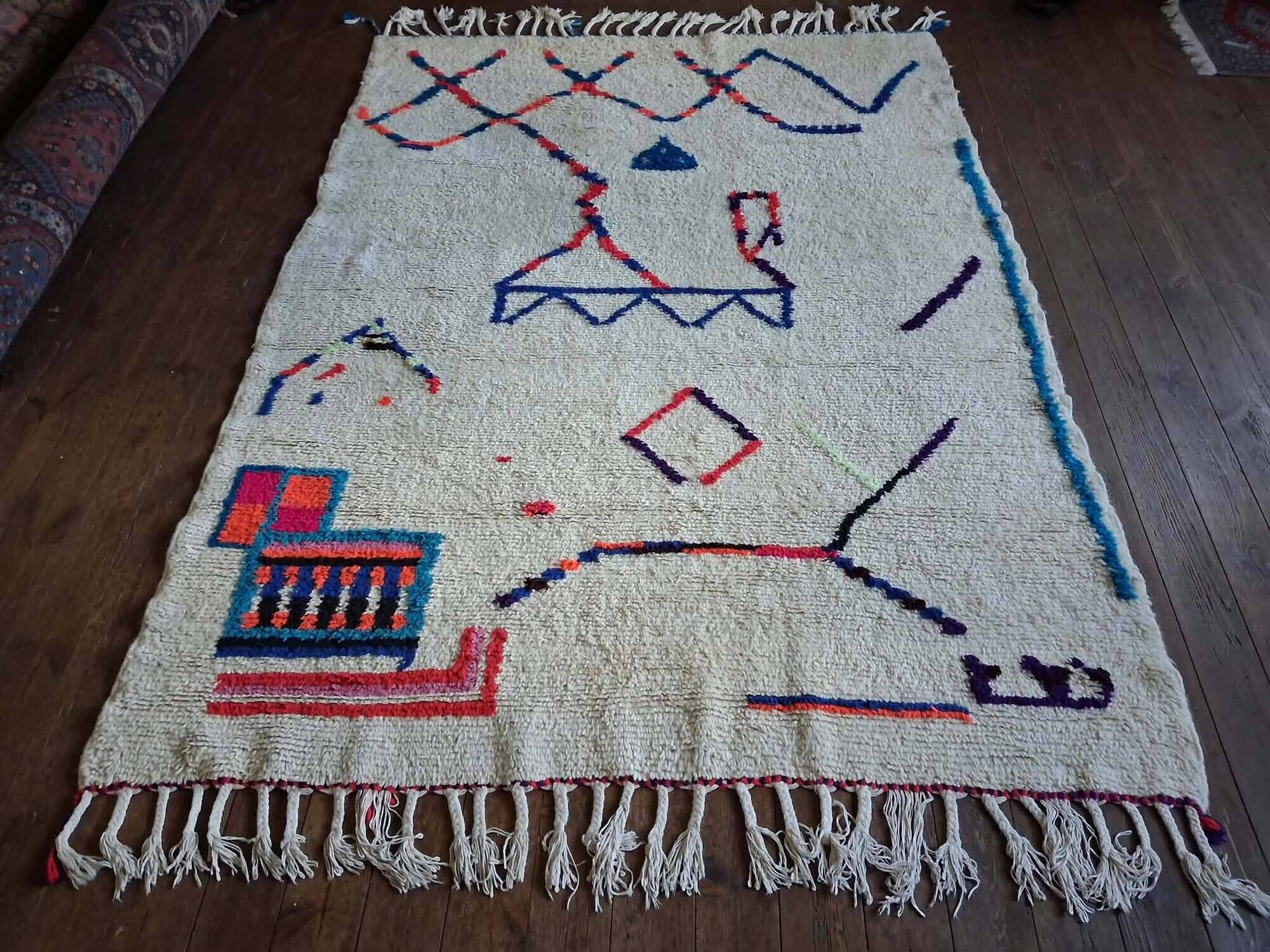 Handmade Beni Ouarain rug 240x170cm