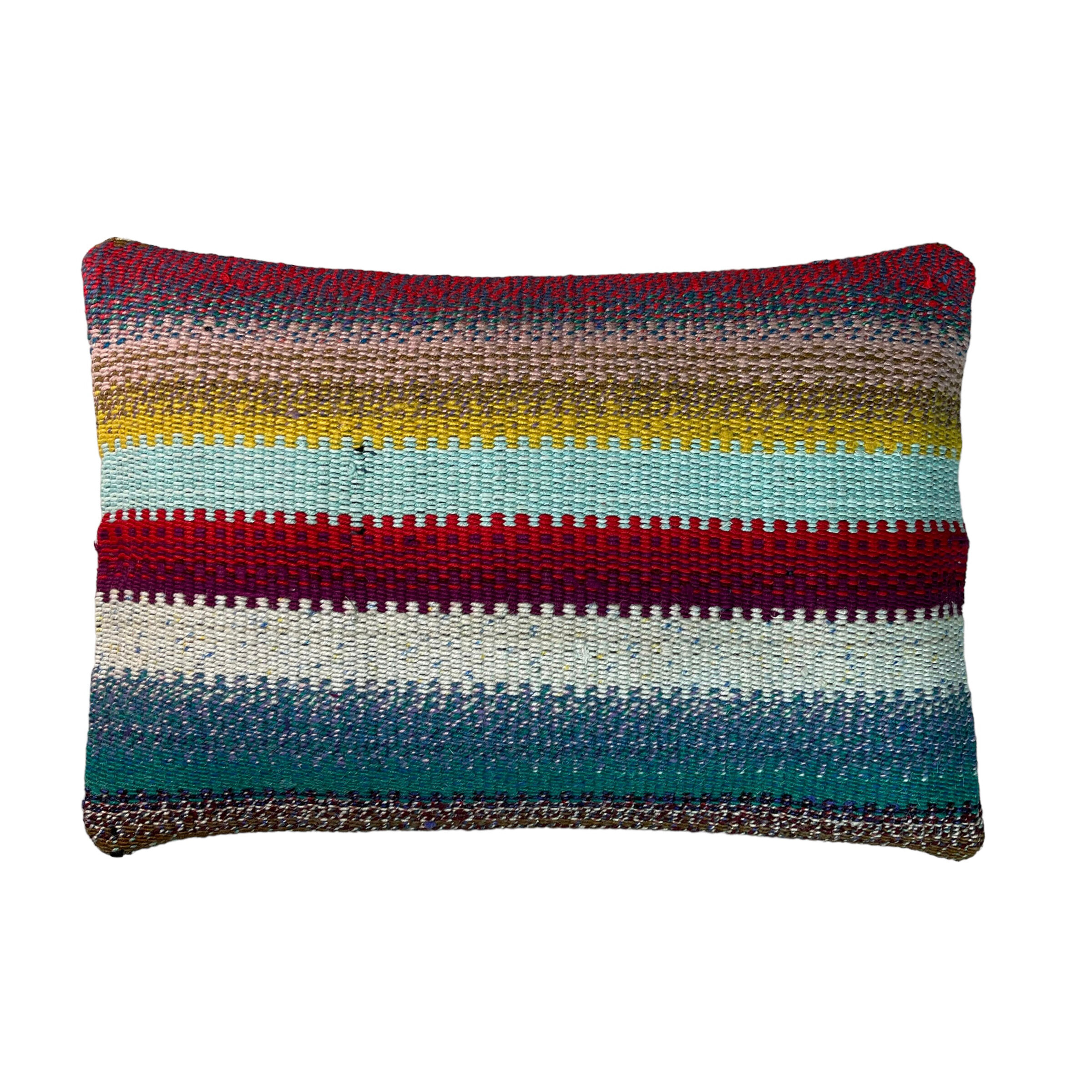 Vintage turkish kilim cushion cover 30x50cm