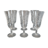 6 engraved flutes