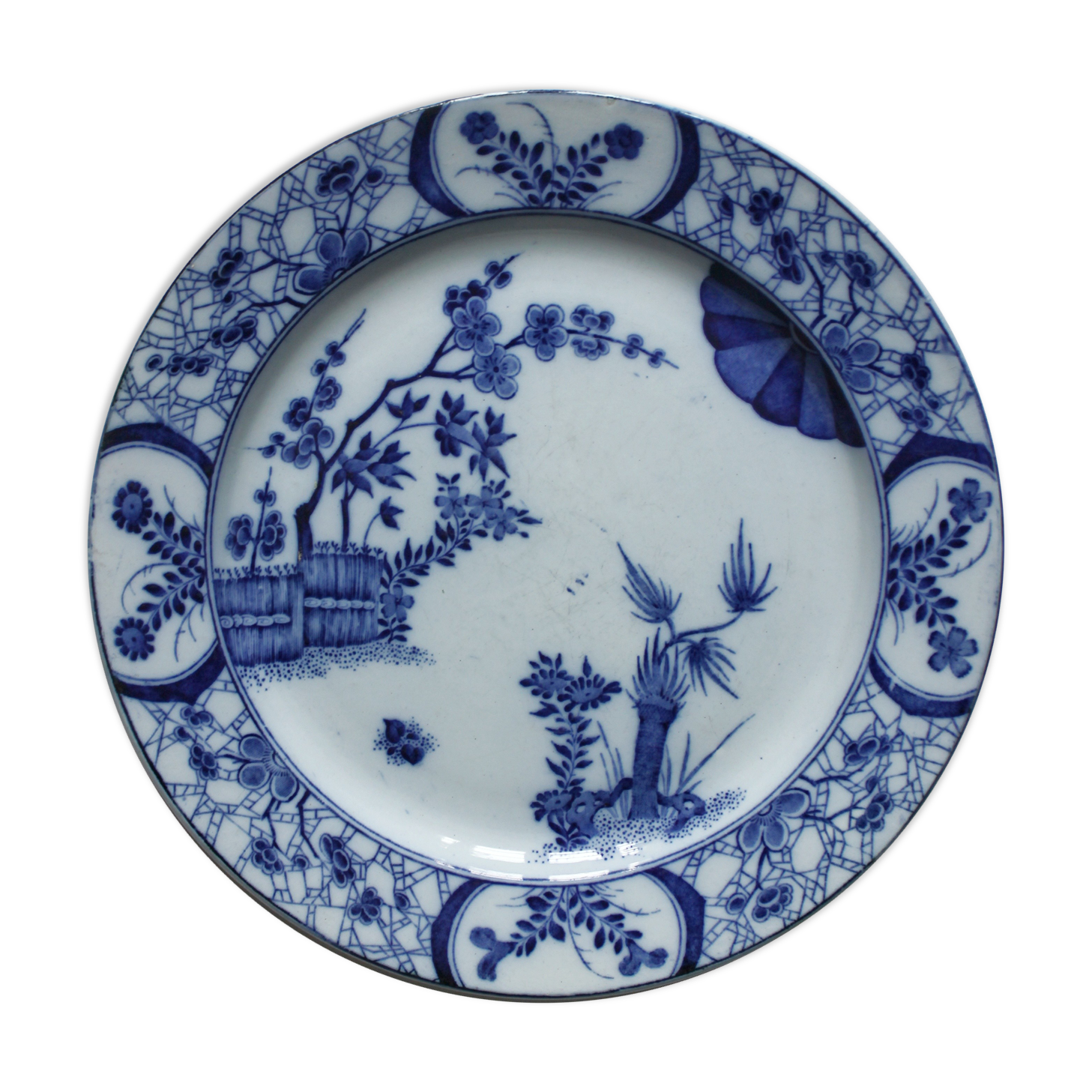 Earthenware plate "Japan" Creil & Montereau