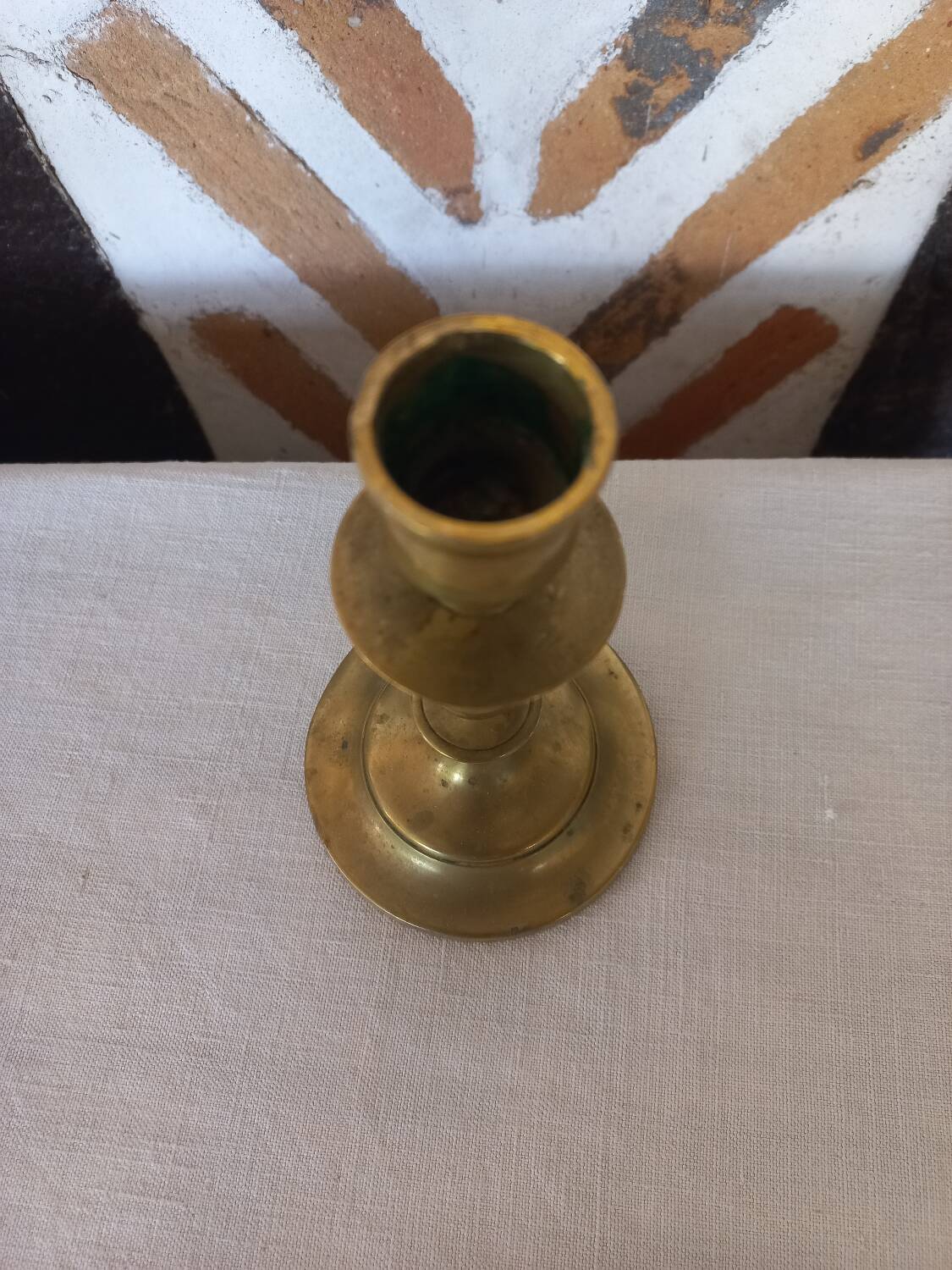 Brass candle holder