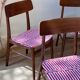 Set of 4 Scandinavian chairs "Willow" – Babel Brown Fabric